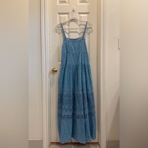 Love Shack Fancy Canisha Dress Size 2, Blue Bonnet